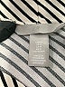H&M Stripes Silver Short Sleeve Blouse Size M - photo 7