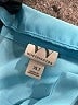 Worthington 100% Polyester Color Block Teal Long Sleeve Blouse Size XL - photo 7
