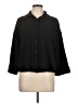 Zara Black 3/4 Sleeve Button-Down Shirt Size M - photo 1