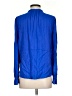 Ann Taylor LOFT 100% Rayon Blue Long Sleeve Blouse Size S - photo 2