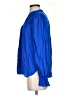 Ann Taylor LOFT 100% Rayon Blue Long Sleeve Blouse Size S - photo 5