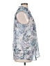 Liz Claiborne 100% Polyester Blue Sleeveless Blouse Size XL - photo 4
