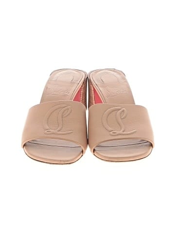 Christian Louboutin Leather So CL 55mm Mule Sandals (view 2)