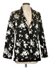 AMUR 100% Polyester Floral Black Blazer Size 4 - photo 1