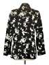 AMUR 100% Polyester Floral Black Blazer Size 4 - photo 2