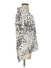 CAbi 100% Polyester Polka Dots Silver Short Sleeve Blouse Size S - photo 4
