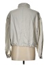 Ann Taylor LOFT 100% Lyocell Solid Silver Jacket Size L - photo 2