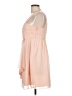 BCBGeneration 100% Polyester Solid Pink Cocktail Dress Size 10 - photo 5