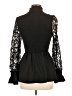 Shein 100% Polyester Black Long Sleeve Blouse Size 6 - photo 2