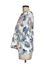 Donna Degnan Floral Tropical Silver 3/4 Sleeve Blouse Size 8 - photo 5