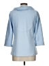Gretchen Scott Designs Solid Blue 3/4 Sleeve Blouse Size L - photo 2