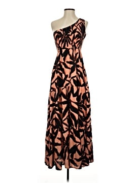 strapless open back dress Jo White Oneshoulder Embroidered Frill Midi Dress main image 0
