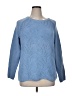 Talbots Chevron-herringbone Blue Pullover Sweater Size XL - photo 1