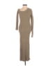 Express 100% Nylon Tan Casual Dress Size XS - photo 1
