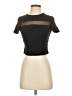Shein Black Short Sleeve Turtleneck Size 4 - photo 1