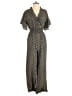 Max Studio Chevron-herringbone Gray Jumpsuit Size M - photo 1