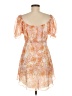 Simplee 100% Polyester Paisley Orange Cocktail Dress Size M - photo 2