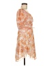 Simplee 100% Polyester Paisley Orange Cocktail Dress Size M - photo 4