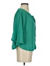 Chloe K 100% Polyester Green Short Sleeve Blouse Size XS - photo 4