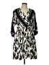 CAbi 100% Polyester Print Black Casual Dress Size L - photo 1