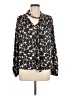 Gap 100% Polyester Black Long Sleeve Blouse Size M - photo 1