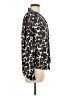 Gap 100% Polyester Black Long Sleeve Blouse Size M - photo 4