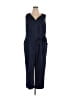 London Times Tweed Blue Jumpsuit Size 22W - photo 1