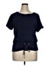 Soho Blue Short Sleeve Top Size XL - photo 1