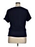 Soho Blue Short Sleeve Top Size XL - photo 2