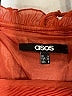 ASOS 100% Polyester Orange Cocktail Dress Size 4 - photo 7