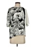 Topshop 100% Polyester Tropical Gray 3/4 Sleeve Blouse Size 4 - photo 1