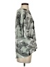Topshop 100% Polyester Tropical Gray 3/4 Sleeve Blouse Size 4 - photo 4