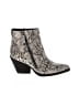 Zodiac Gray Ivory Ankle Boots Size 8 1/2 - photo 1
