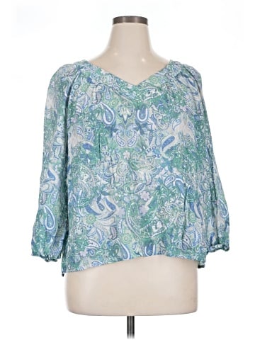 Juniper + Lime 3/4 Sleeve Blouse (view 1)