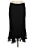 J.Crew 100% Viscose Solid Black Formal Skirt Size M - photo 1