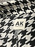 AK Anne Klein 100% Polyester Houndstooth Ivory Long Sleeve Blouse Size M (petite) - photo 7
