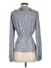 Max Studio Paisley Blue Long Sleeve Blouse Size S - photo 2