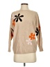 Aaeda Floral Tan Pullover Sweater Size S - photo 1