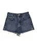 Topshop 100% Cotton Blue Denim Shorts Size 2 - photo 1