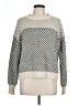 Shein 100% Acrylic Houndstooth Silver Pullover Sweater Size L - photo 1