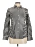 Talbots Stripes Gray Long Sleeve Button-Down Shirt Size 6 - photo 1