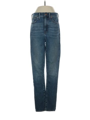 Madewell Tall 11" High-Rise Skinny Jeans in Longridge Wash (view 1)