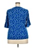 Elle Blue Short Sleeve Blouse Size XXL - photo 2