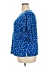 Elle Blue Short Sleeve Blouse Size XXL - photo 5