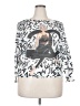 Free For Humanity Print Silver White Pullover Sweater Size 3X (estimated) - photo 1