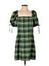 BP. Plaid Green Casual Dress Size M - photo 1