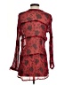 Sundance 100% Cupro Print Red 3/4 Sleeve Blouse Size S - photo 2