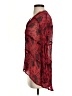 Sundance 100% Cupro Print Red 3/4 Sleeve Blouse Size S - photo 5