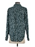 Maeve 100% Rayon Print Teal Long Sleeve Blouse Size 4 - photo 2