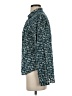 Maeve 100% Rayon Print Teal Long Sleeve Blouse Size 4 - photo 5